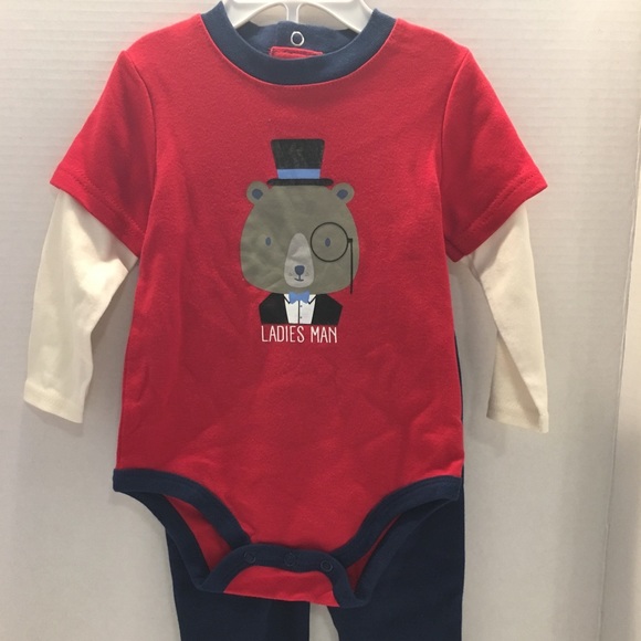 3/$20 💞NWOT 2 piece “Ladies Man” Set - Picture 2 of 3